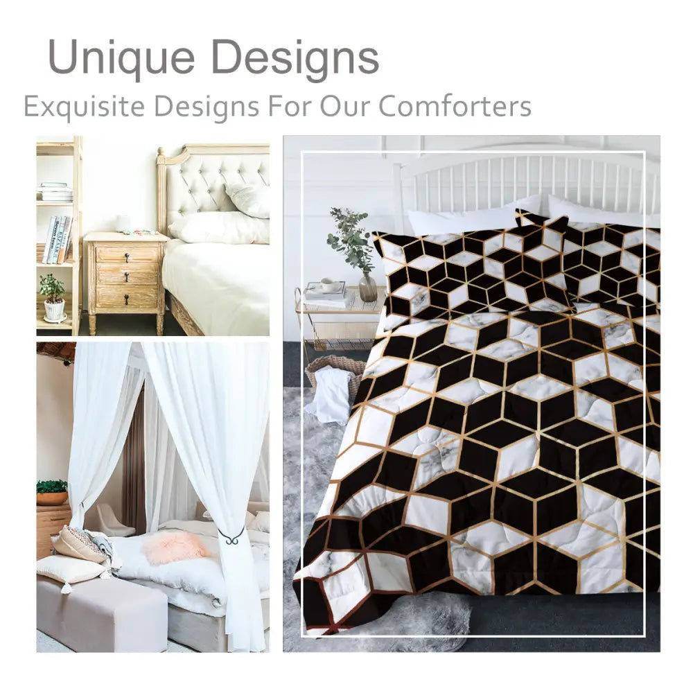 MLNshops 3-Piece Comforter Set Queen - Modern Design