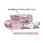 mlnshops 3 Piece Duvet Cover Set - Dream Like a Unicorn