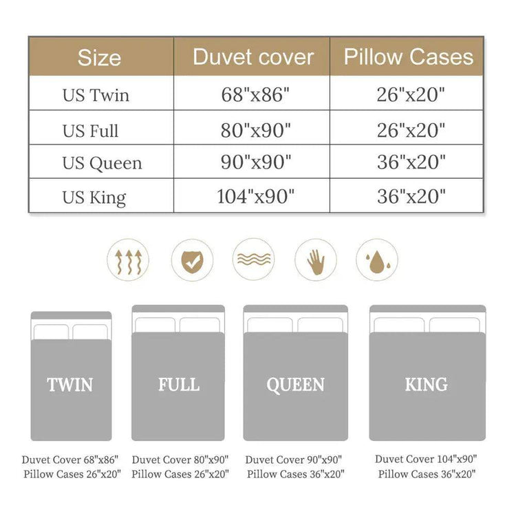 mlnshops 3 Piece Duvet Cover Set - Dream Like a Unicorn