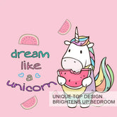 mlnshops 3 Piece Duvet Cover Set - Dream Like a Unicorn