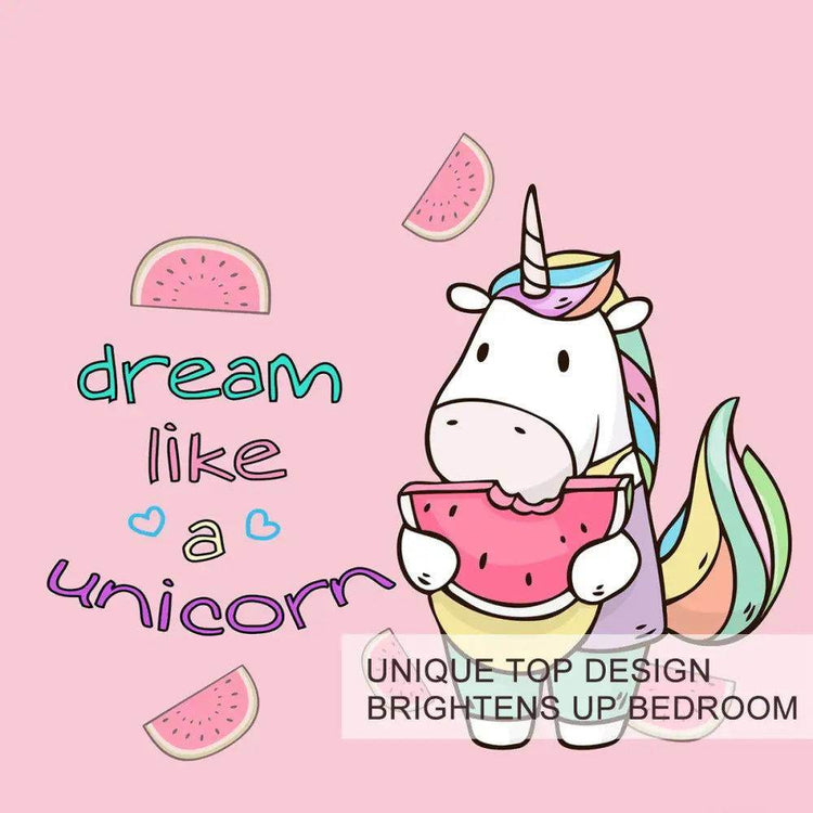 mlnshops 3 Piece Duvet Cover Set - Dream Like a Unicorn