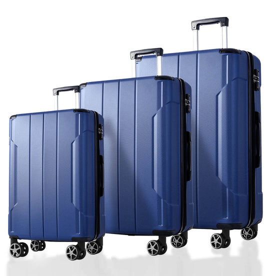 3 piece luggage set with spinner wheels, hardshell Default