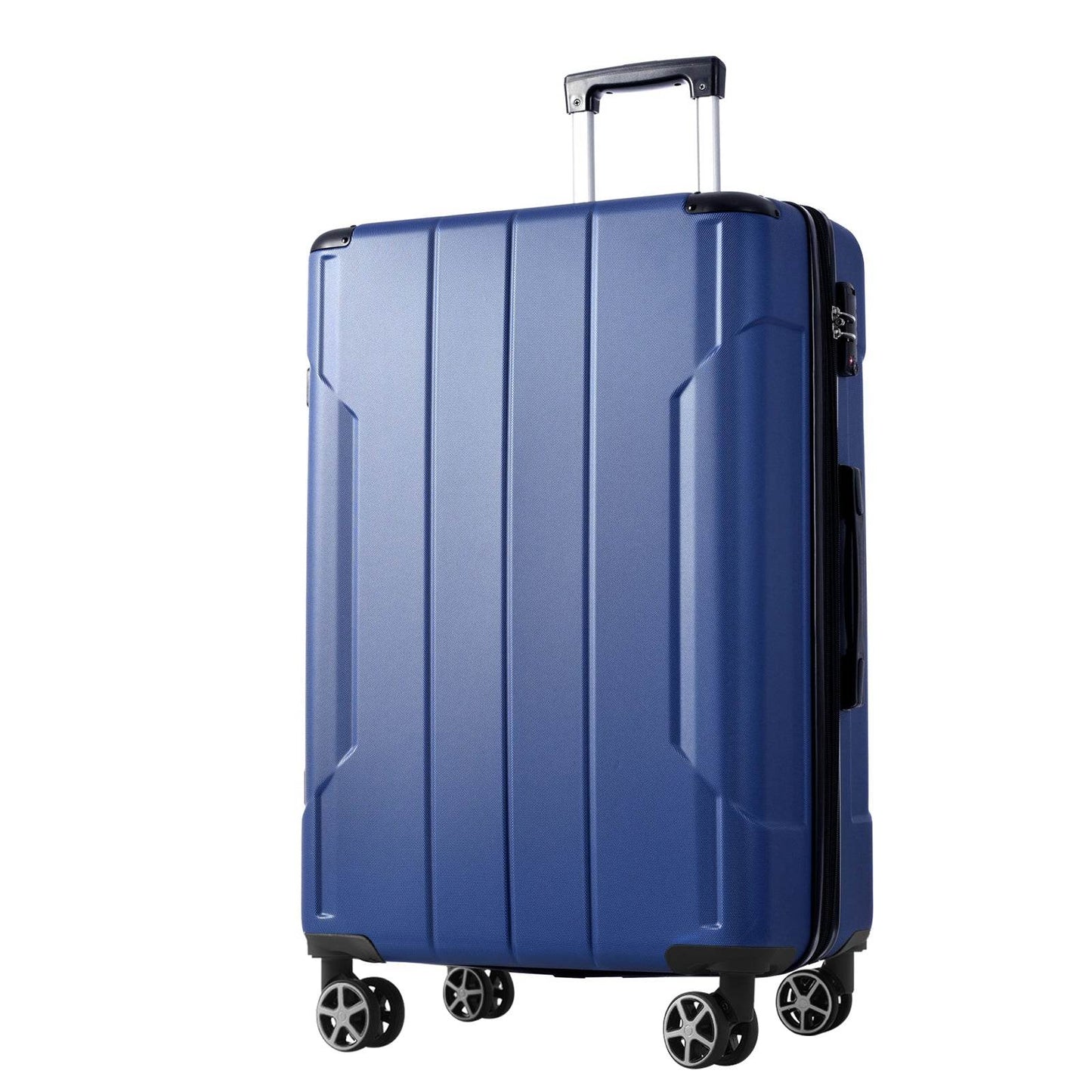 3 piece luggage set with spinner wheels, hardshell