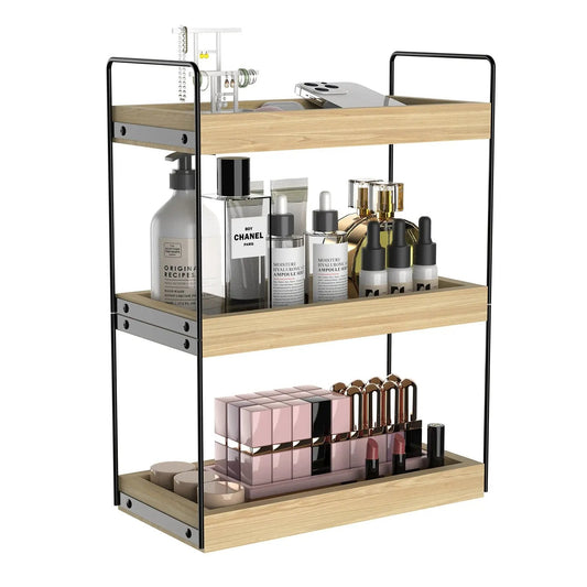 3 Tier Bathroom Counter Organizer, Countertop Bathroom Organizer and Storage Shelf, Makeup and Cosmetic Organizer MLNshops]