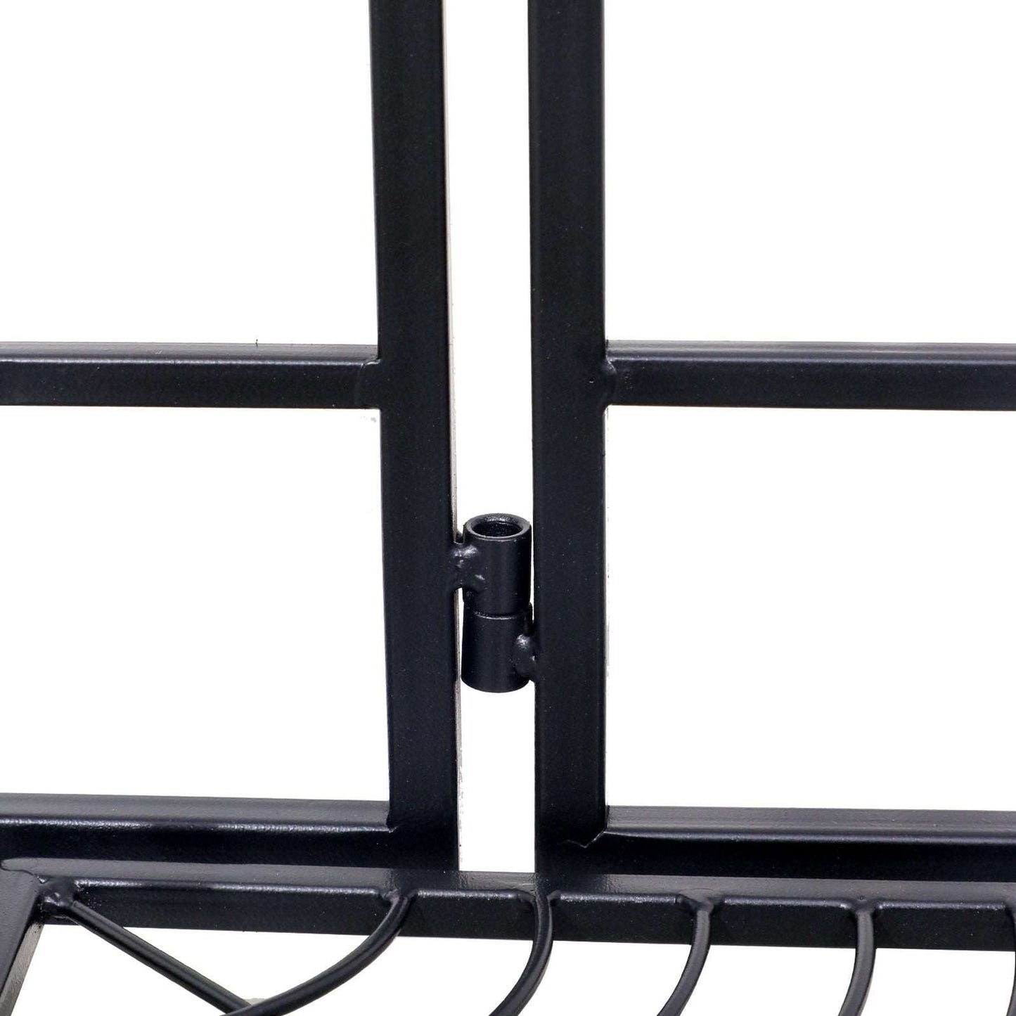 3 Tier Corner Folding Metal Corner Shelf Black MLNshops]