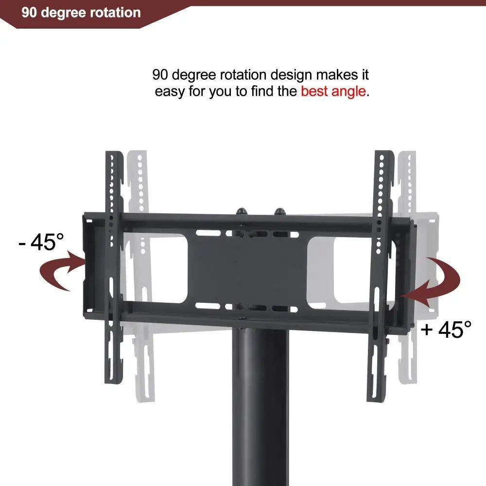 MLNshops 3-Tier TV Stand with Swivel Bracket