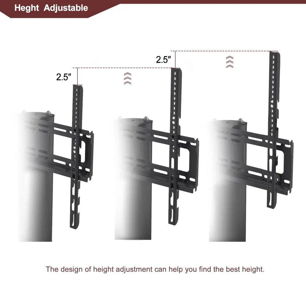 MLNshops 3-Tier TV Stand with Swivel Bracket
