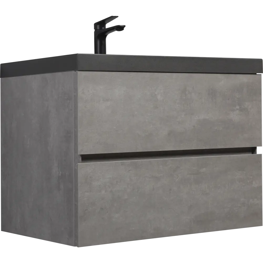 30" Floating Bathroom Vanity with Sink, Modern Wall-Mounted Bathroom Storage Vanity Cabinet with Black Quartz Sand Top Basin and Soft Close Drawers MLNshops]