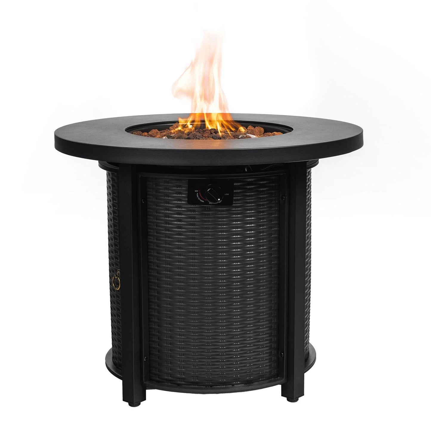 MLNshops 30 Inch Propane Fire Pit Table for Outdoor Use