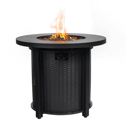 MLNshops 30 Inch Propane Fire Pit Table for Outdoor Use