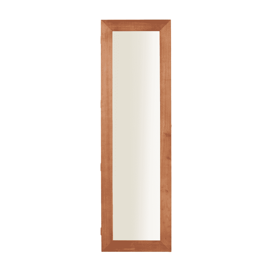 Full-length mirror, wood frame, jewelry storage