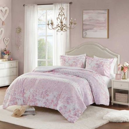Twin XL floral duvet cover set