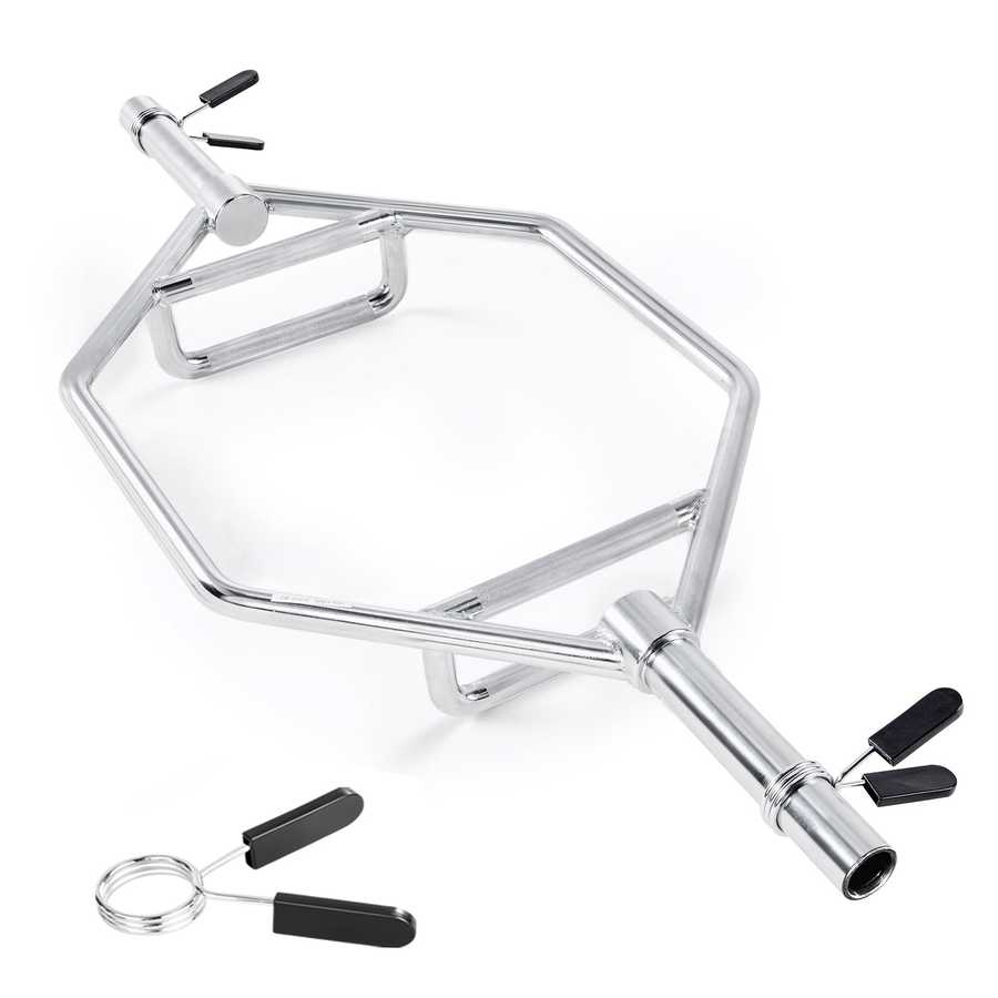Metal hexagonal stand with adjustable arms on a white background