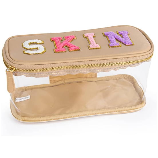 Chenille Makeup Zipper Bag for Travel & Organizing