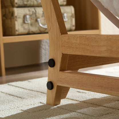 Accent Armless Lazy Sofa, Casual Single Sofa, Corduroy Fabric, For Living Room And Bedroom , With Backrest, Single Seat, OFF-WHITE