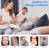 Mattress Vacuum Cleaner helps reduce allergies, rashes, and pet hair, ideal for families with children and pets.