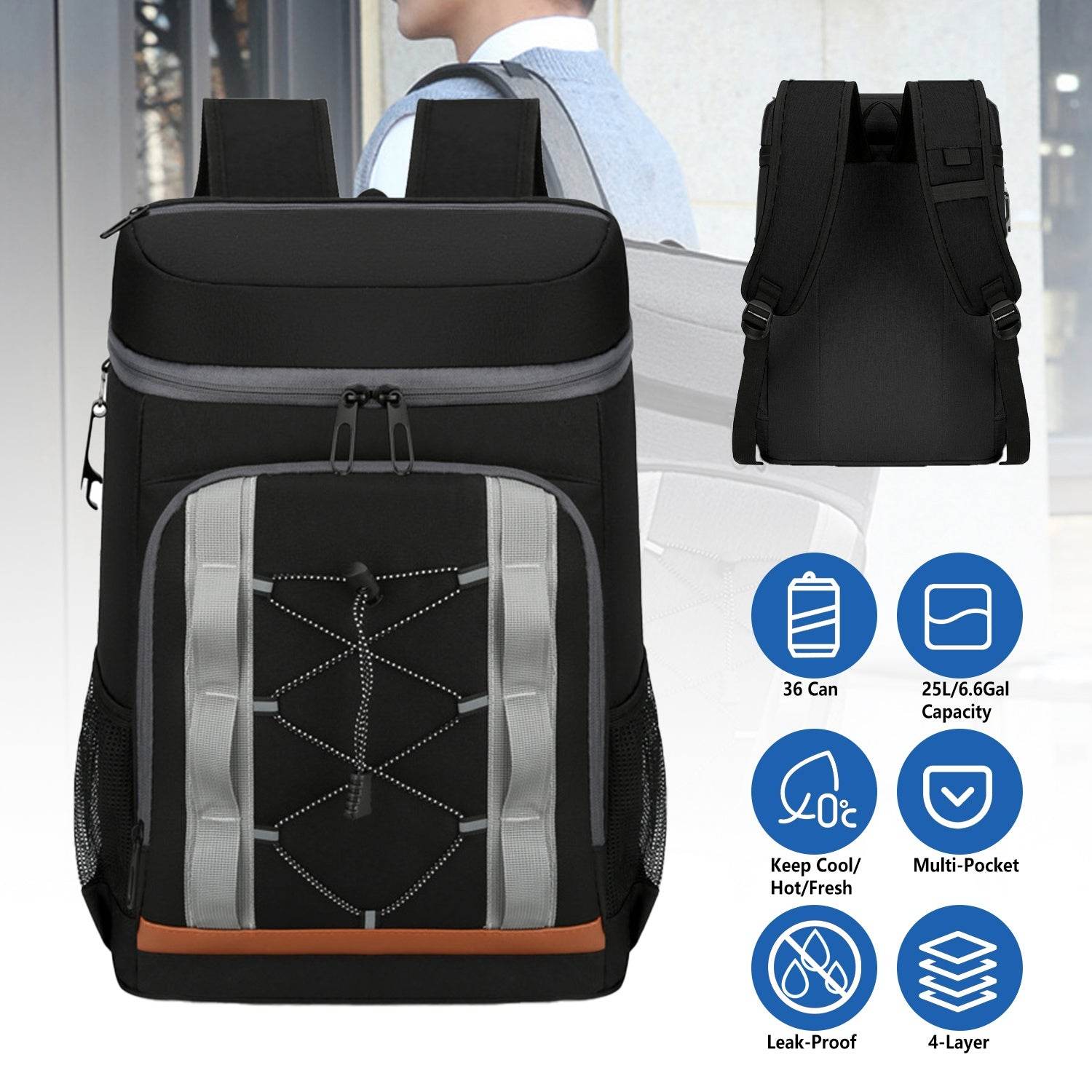 MLNshops 36 Can Cooler Bag for Outdoor Adventures