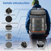 MLNshops 36 Can Insulated Cooler Backpack for Outdoor Fun