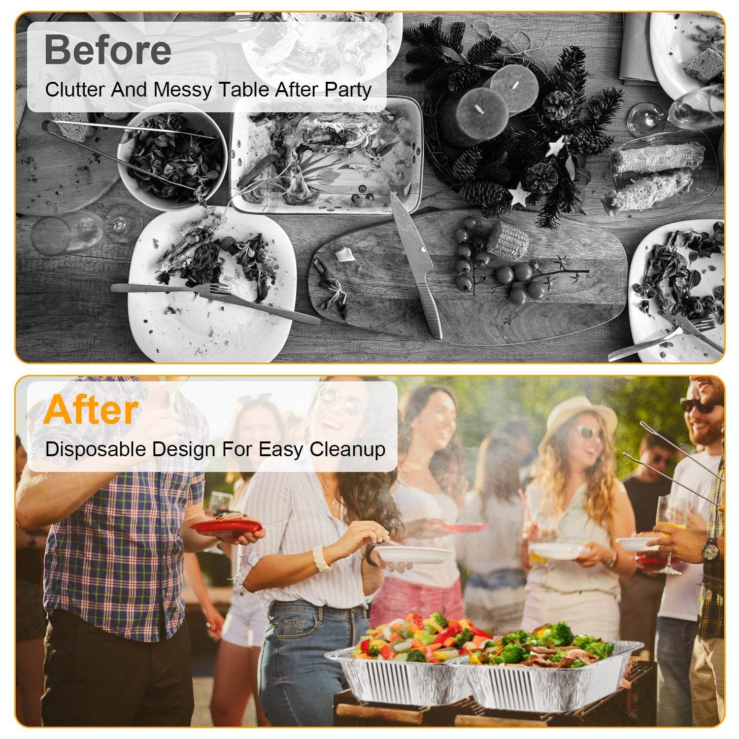 MLNshops 36 Piece Chafing Dish Kit for Easy Serving