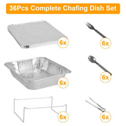 MLNshops 36 Piece Chafing Dish Kit for Easy Serving