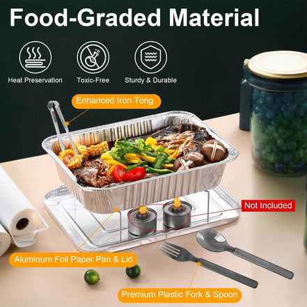 MLNshops 36 Piece Chafing Dish Kit for Easy Serving