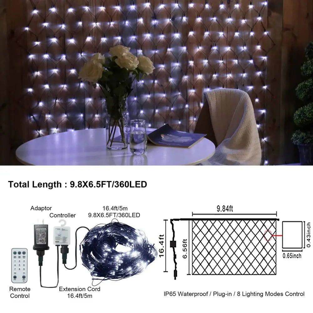 mlnshops 360 LED Decorative Lights Mesh Net for Christmas