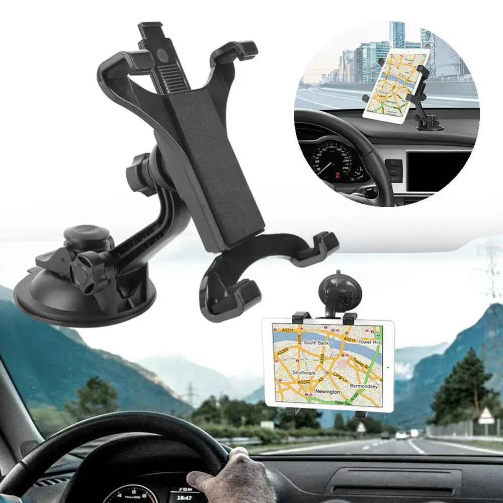 360° Rotating Car Mount Holder Stand Windshield Dashboard For 7-10 inch Tablet MLNshops]