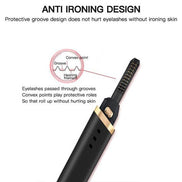 360 ° Rotary Head USB Rechargeable Quick Heating Long Lasting Eyelash Curling Device
