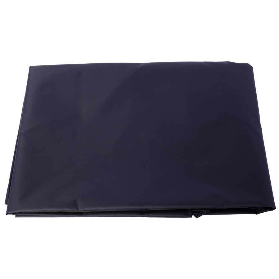Folded black salon cape or cover, included accessory for Heavy Duty Salon Styling Chair, ideal for hair cutting or coloring.