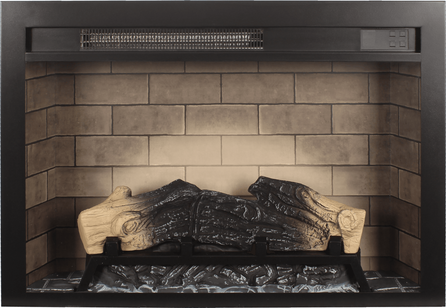 28 inch Electric Fireplace Insert, multicolored flames