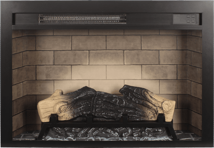 28 inch Electric Fireplace Insert, multicolored flames