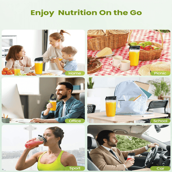 Compact Personal Blender for Shakes and Smoothies - BPA Free