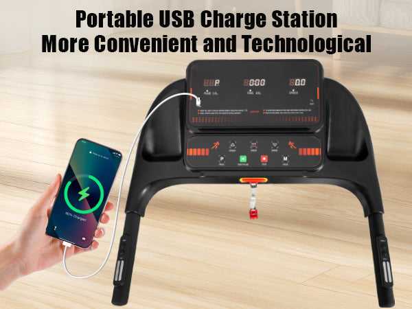 Portable USB charge station for fitness equipment