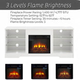 MLNshops 3D Fireplace TV Console with LED Lighting