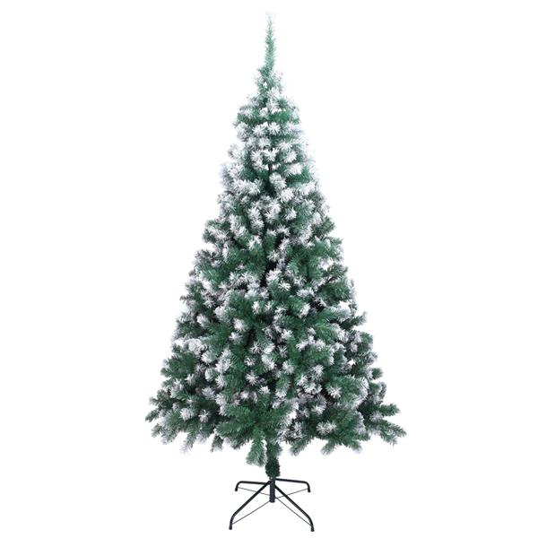 7FT Spray White PVC Christmas Tree 870 Branches MLNshops]