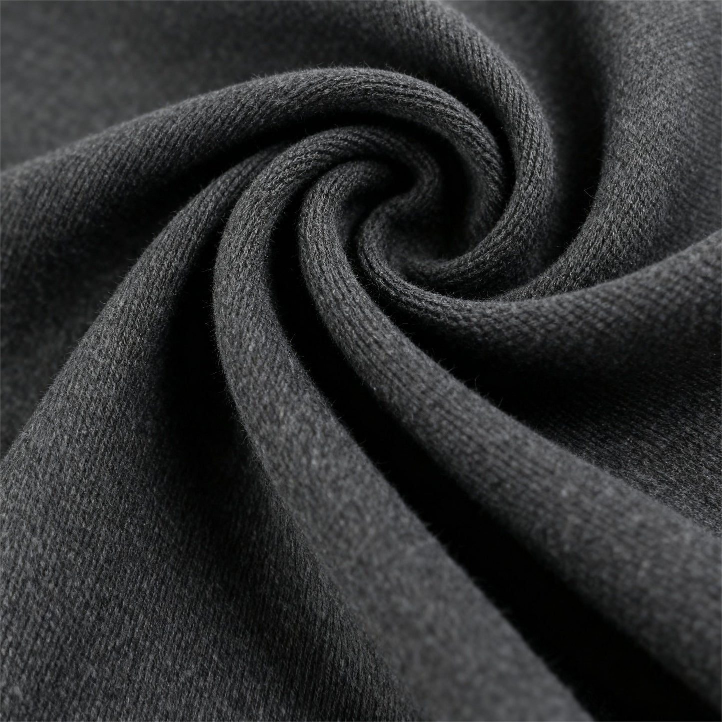 Soft, breathable fabric texture of Ergonomic Memory Foam Bed Pillow - Spinal Support Pillow in dark gray for enhanced comfort and durability.