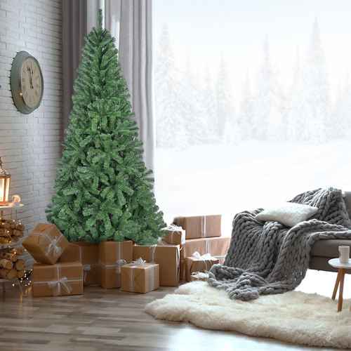 6 ft artificial Christmas tree with 500 tips in a bright room