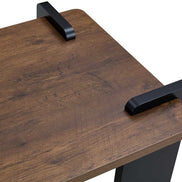 Top surface of Walnut MDF Coffee Table with visible wood grain texture, ideal for modern minimalist living spaces.