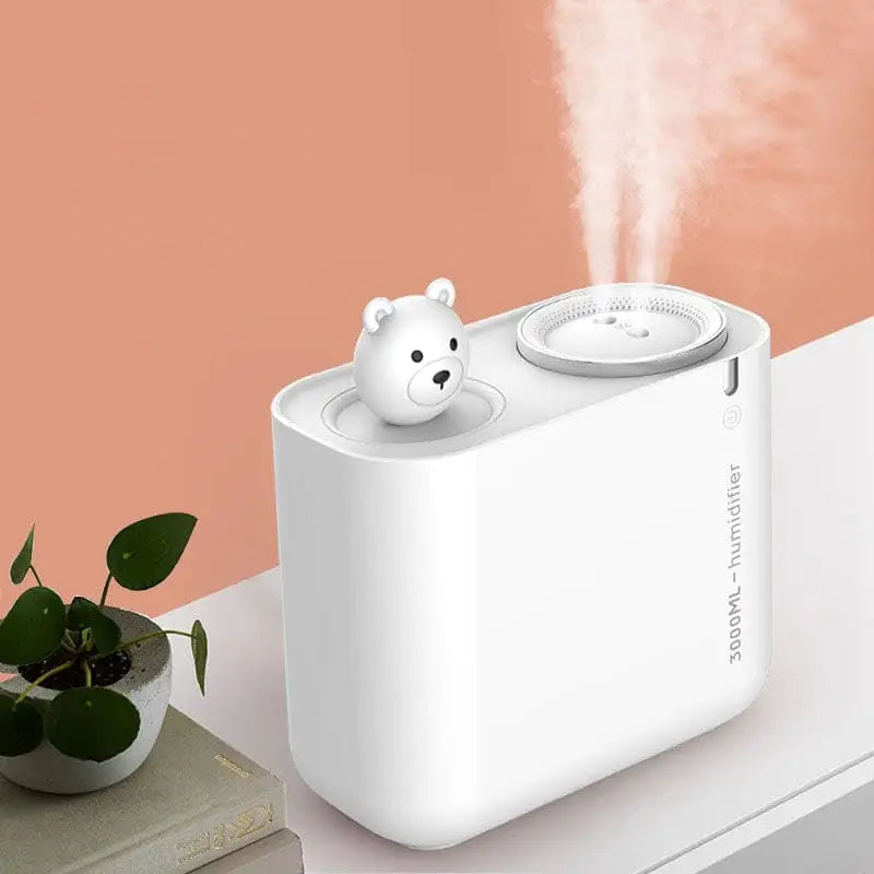 3L Cactus Ultra Sonic Air Humidifier with LED Double Light Mist Sprayer MLNshops]