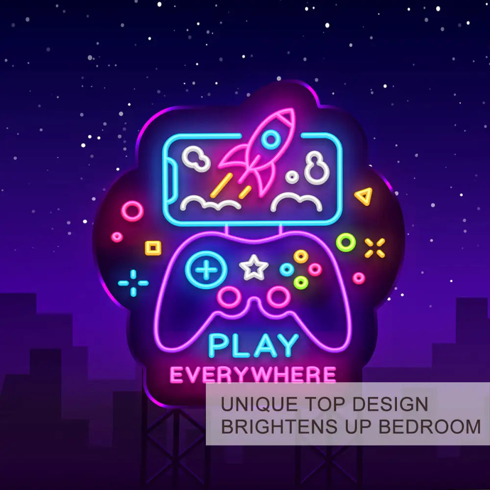 3Pcs Trippy Neon Gamepad Duvet Cover Comforter Set Twin for Gamer Soft Bedding Set MLNshops]