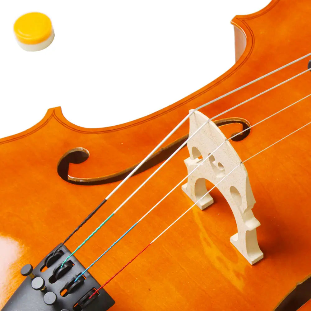 4/4 Wood Cello Bag Bow Rosin Bridge Natural MLNshops]