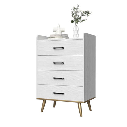 4-Drawer Dresser Cabinet, White - MLNshops