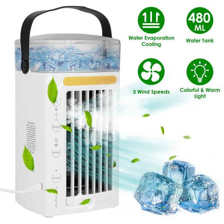 4-in-1 Evaporative Air Cooler with 480ML Tank
