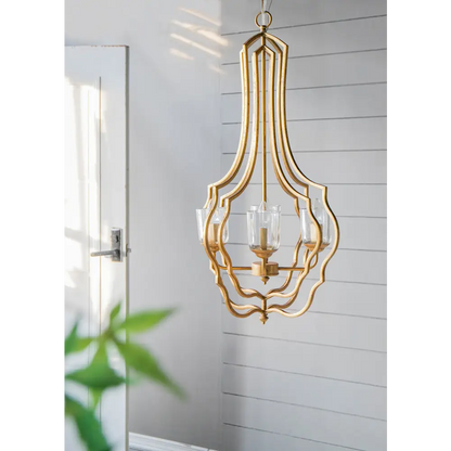 4 - Light Metal Chandelier, Hanging Light Fixture with Adjustable Chain for Kitchen Dining Room Foyer Entryway, Bulb Not Included MLNshops]