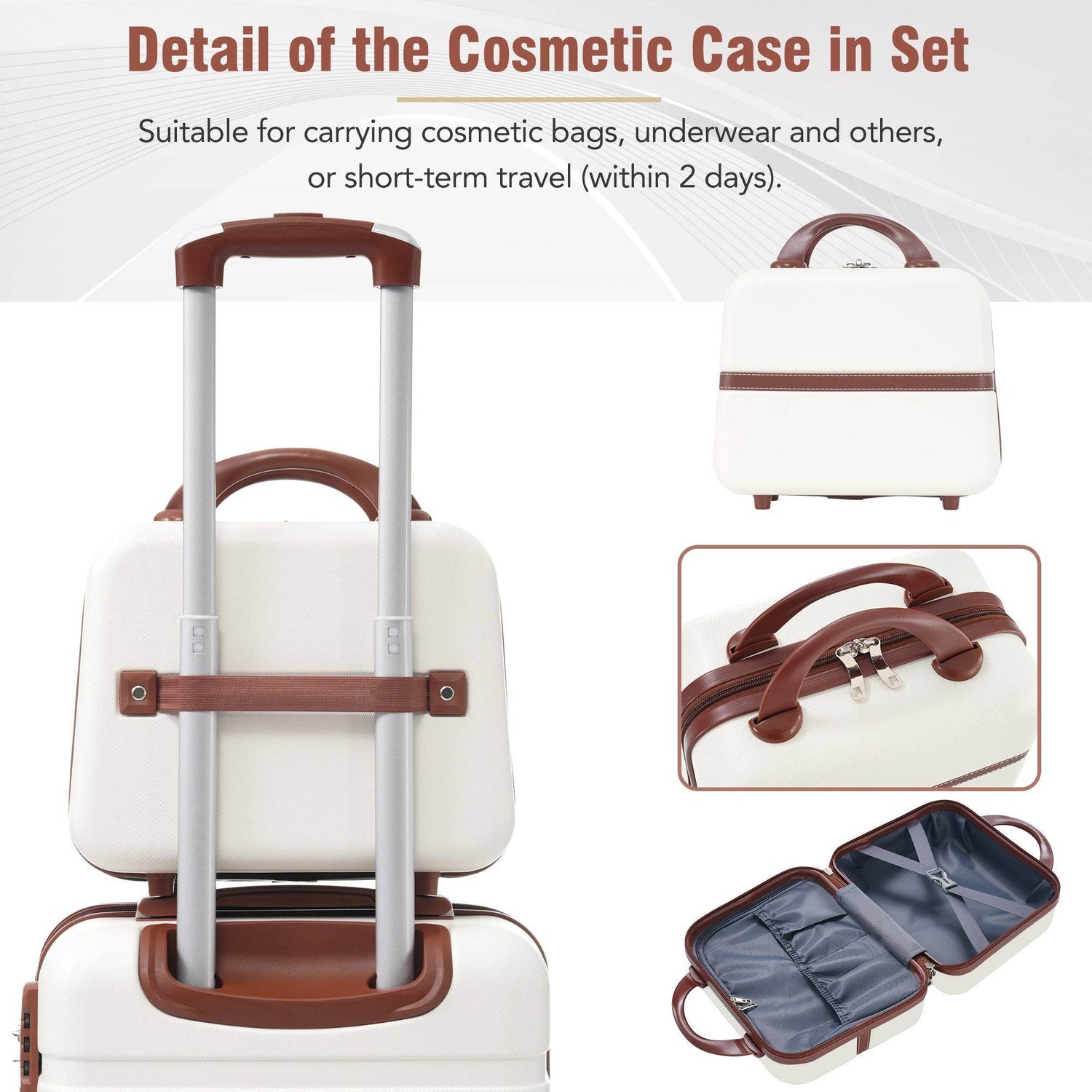 MLNshops 4 Piece Spinner Suitcase Collection - Durable Luggage Set
