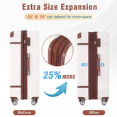 MLNshops 4 Piece Spinner Suitcase Collection - Durable Luggage Set