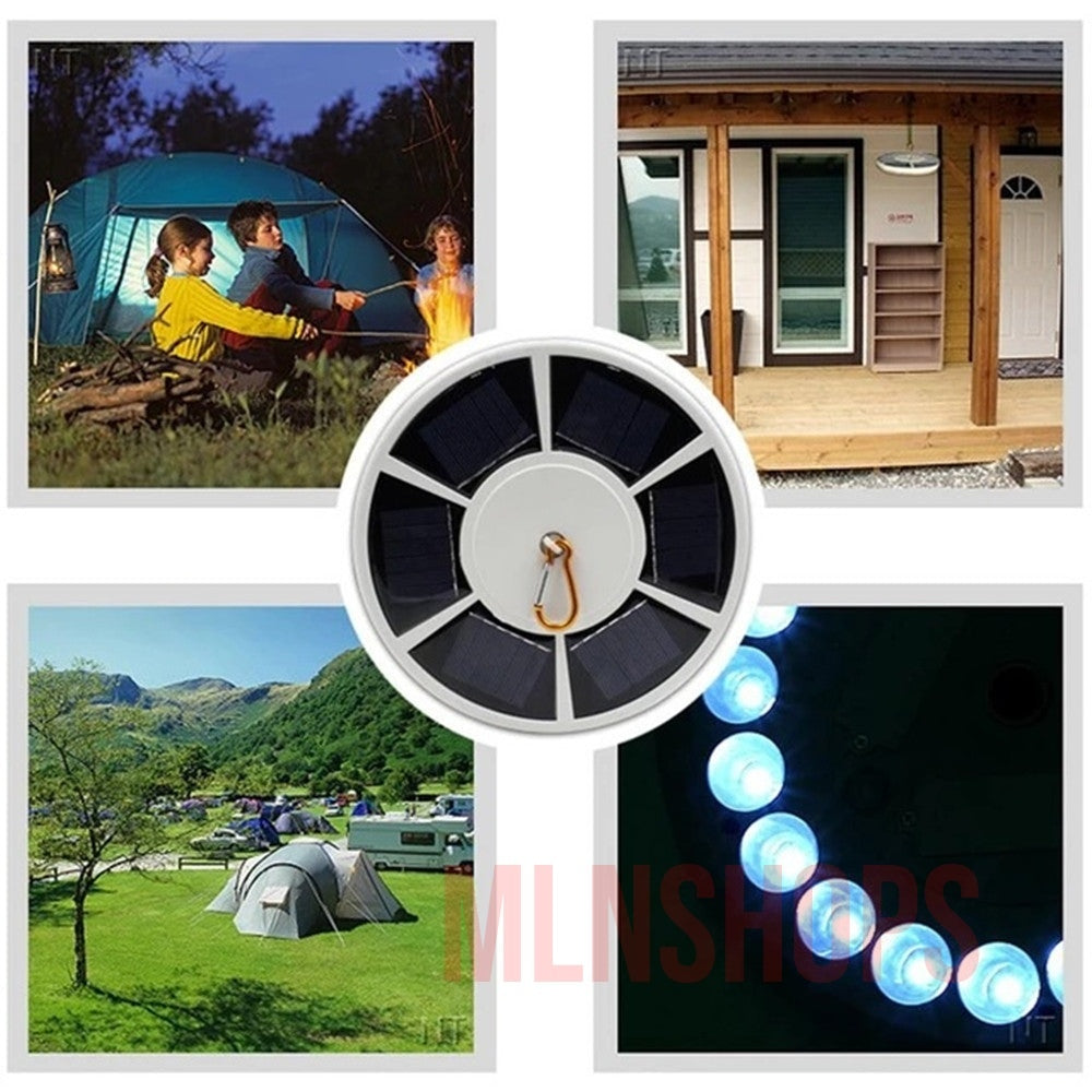 42 LED Solar Flagpole Light Garden Umbrella Light Outdoor Waterproof Landscape Street Flag Pole Lamp With Hook For Tent Camping