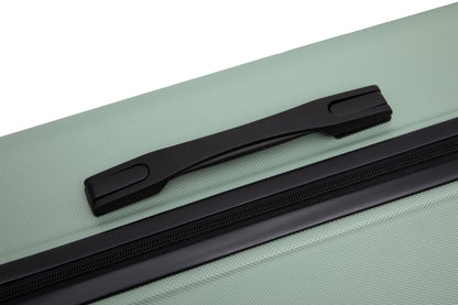 Hardshell Suitcase with Spinner Wheels ABS Luggage Sets Lightweight Durable Suitcase,8-Piece Set (20/24/28+portable handbag + 4 pieces storage bag set) , GREEN