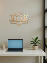 Gold lotus metal wall art for home decor