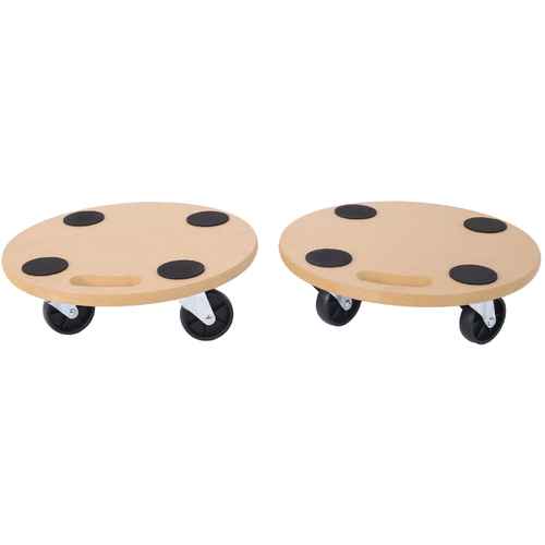 Furniture Moving Dolly, Heavy Duty Wood Rolling Mover with Wheels for Piano Couch Fridge Heavy Items, Securely Holds 500 Lbs (2pcs 15&